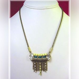 SILPADA K and R Neon Fringe Necklace Silver 925 Brass Swarovski Crystal KRN0066